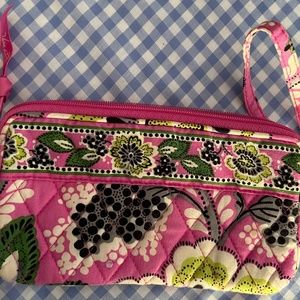 Vera Bradley small cosmetic bag in Priscilla Pink